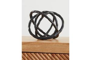 Diseño de firma Barlee Escultura de metal negro Adorno decorativo abstracto moderno Decoración para el hogar Escultura pulida moderna Acento - Product Image 2