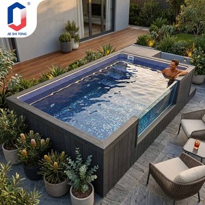 Piscine en fibre de verre préfabriquée hors sol, piscine de luxe pour extérieur, jardin, villa, hôtel, piscine conteneur - Product Image 1