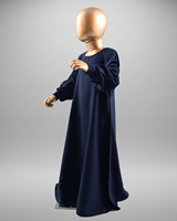 Abaya respirante haute performance pour enfants 2026, séchage rapide, grande taille, tenue de prière modeste longue jusqu'au sol pour filles