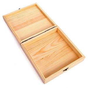 Meilleure vente Boîte en bois de pin naturel faite à la main Cadeaux et artisanat en bois non peints Boîtes en bois Panneaux muraux - Product Image 3