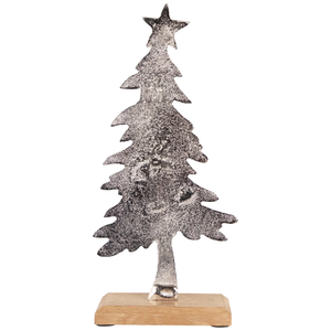 Décoration de Noël au design moderne, arbre en métal, ornements festifs et de fête, arbre de Noël en bois de haute qualité - Product Image 5