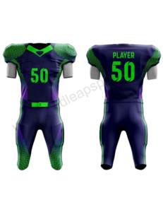 Meilleur prix 2025 – Ensemble uniforme de football américain pour adulte avec manches courtes, respirant, 100 % polyester, uniformes d'équipe personnalisables - Product Image 4