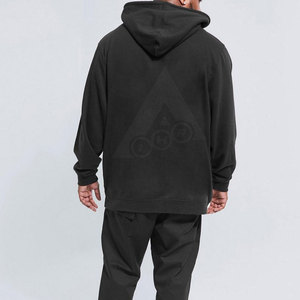 Sweat-shirt d'hiver unisexe de haute qualité, léger, en coton et polyester, doublé, avec logo délavé - Product Image 2