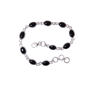 Boho Style Classical <b>Bracelet</b> Jewelry For Women Silver Jewelry 925 Sterling Silver <b>Black</b> <b>Onyx</b> Gemstone Handmade <b>Bracelet</b> Gift - Product Image 1