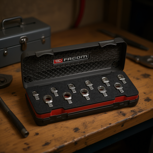 Jeu de forets métriques polygonaux Facom 9 x 12 mm (11 pièces) Jeu de douilles de haute qualité - Product Image 3