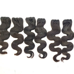 100% cutícula alineada Remy cuerpo virgen onda doble trama sin procesar cabello humano indio Cierre de encaje frontales pelucas - Product Image 6