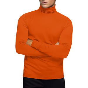 Men <b>Long</b> <b>Sleeve</b> Mock Neck Pullover Custom Fit Casual Sweatshirt <b>Top</b> OEM ODM Stylish Layering Apparel - Product Image 2