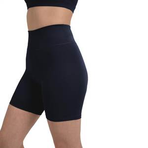 Pantalones cortos de Yoga Cruz cintura alta Levantamiento de cadera Nylon gimnasio corto Yoga Fitness mujeres ciclismo apretado elástico transpirable deportes pantalones cortos - Product Image 5