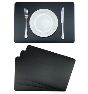 Alfombrillas de placa de cuero, tapete de placa de cuero, forma cuadrada - Product Image 4