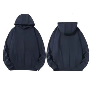 2025 gros hommes coton sweats à capuche épais polaire poids lourd surdimensionné Logo personnalisé imprimé sweats à capuche pour la saison d'automne - Product Image 3