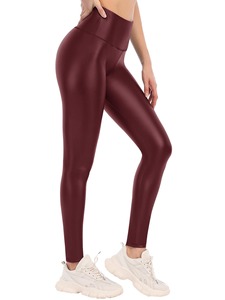 Pantalons en cuir PU pour femmes, taille haute, leggings en cuir sexy, leggings de yoga épais et extensibles pour femmes, leggings de yoga fitness 2026 - Product Image 4