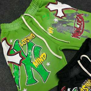 Shorts de bain pour homme personnalisés, taille mi-haute, design vintage personnalisé, uni, 100% coton, séchage rapide, respirant, anti-froissement, imprimé à l'écran - Product Image 1