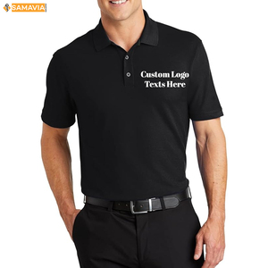 Samavia เสื้อโปโล RTS สำหรับผู้ชาย, ผ้าฝ้ายผสมโพลีเอสเตอร์ออกแบบโลโก้ได้ตามต้องการสวมใส่ในสำนักงานได้ทุกวันเสื้อยืดลำลองยุโรปอเมริกา - Product Image 2