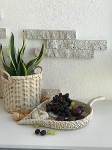 Plateau en rotin de style bohème, tissé à la main, plateau de service en osier naturel, plateau décoratif en rotin pour la décoration de la maison, cadeau du Vietnam - Product Image 6
