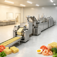 Ligne de production de nouilles instantanées frites à grande échelle, ligne de production continue de nouilles instantanées