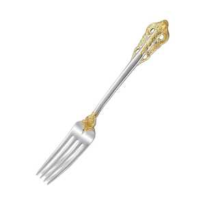 Tenedor de metal plateado y dorado asequible de la mejor calidad para bodas, restaurantes, hoteles, uso doméstico - Product Image 1