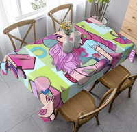 Nappe jetable écologique en polypropylène non tissé spunbond 110 GSM très lourde à motif de pierre en relief 3D