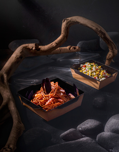 Best quality OSQ OpSalad 350 Kraft Paper Food Lunch Versatile <b>Container</b> <b>Takeaway</b> Custom Logo Salad Bowl <b>with</b> Transparent <b>lid</b> - Product Image 5