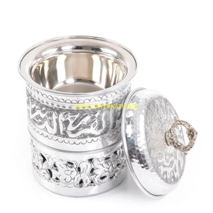 Thép không gỉ hình bầu dục lẩu soong với gỗ chạm khắc thiết kế và búa Dome Nắp lý tưởng cho nhà bếp ăn uống thực phẩm phục vụ - Product Image 5