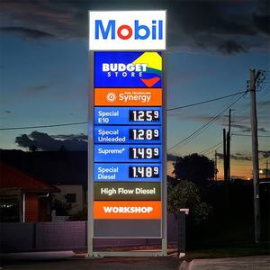 Pilar Publicitario para Gasolinera al Aire Libre, Letrero LED, Tótem Digital de Precios - Product Image 5