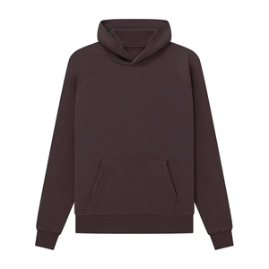 Alta calidad 500 GSM algodón grueso en blanco liso peso pesado sudaderas con capucha de gran tamaño sin cuerda Unisex logotipo personalizado tallas grandes sudaderas con capucha para hombre - Product Image 2