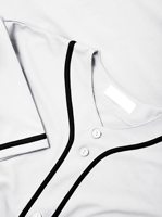 Camiseta de béisbol de estilo universitario con botones para jóvenes, camisa de softball personalizada, tela de malla, aparejos bordados de secado rápido, letras de sarga de EE. UU.