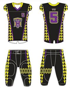 Maillots de football américain colorés pour équipes, uniformes en twill, impression numérique, manches courtes pour adultes, couleurs et logos personnalisés, haute qualité - Product Image 4