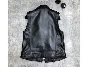 Vente en gros de nouveaux vêtements de motards personnalisés gilet en cuir durable pour hommes vêtements d'extérieur d'hiver service OEM toile pour moto - Product Image 6