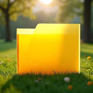 <b>File</b> <b>Folder</b> DIN <b>A4</b> 50mm PP Yellow - Product Image 3