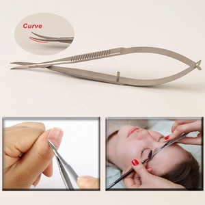 Nouveaux ciseaux de manucure à action micro à ressort écologiques de petite taille avec de longues lames incurvées extra tranchantes sans danger pour le soin des ongles - Product Image 2