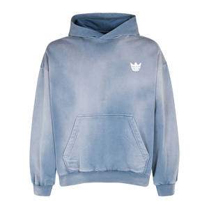 Sweat-shirt à capuche personnalisé avec logo délavé, 100% coton, poids lourd, lavage à l'acide, effet délavé - Product Image 2
