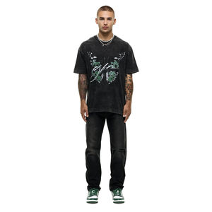 Camiseta Vintage personalizada de 230g y 250g, camiseta de gran tamaño para hombre, camisetas de lavado ácido, ropa de calle DTF con estampado, camiseta de lavado ácido - Product Image 3