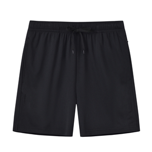 2025 Popular transpirable deporte secado rápido cintura elástica poliéster gimnasio entrenamiento bolsillo personalizado cordón ligero pantalones cortos para hombres - Product Image 2