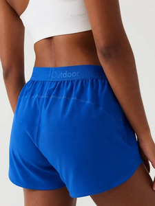 กางเกงขาสั้นสำหรับเล่นกีฬา2025กางเกงขาสั้นสำหรับผู้หญิงเอวกลางสไตล์กระโปรงวิ่งโยคะออกกำลังกาย - Product Image 3