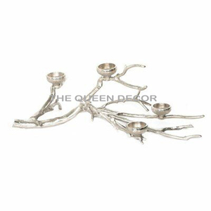 Portavelas dorado increíble hecho a mano con vidrio perfecto para un elegante salón dormitorio y comedor - Product Image 2