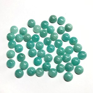 Cabujón de amazonita Natural de grado AAA certificado por IGI, 10mm, 11mm, parte posterior plana, Lisa para fabricación de joyas piedra preciosa, cabinas calibradas sueltas - Product Image 2