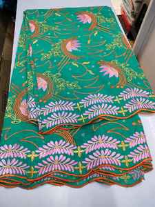 HABITU ENTERPRISES Venta caliente de alta calidad de algodón puro para tela de encaje de gasa tradicional multicolor Ropa Étnica India - Product Image 2