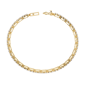 Fabulous 18K <b>Gold</b> Lab Grown Diamond Bracelet & <b>Bangle</b> - Product Image 1