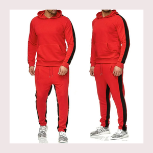 Vêtements populaires pour hommes, service de conception personnalisée OEM, vêtements de sport, survêtement d'entraînement, ensemble décontracté à fermeture éclair en deux pièces, survêtements de sport pour hommes - Product Image 4