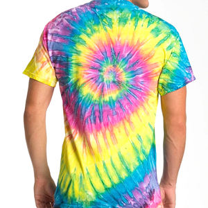 Camisetas Tie Dye Personalizadas al por Mayor de Fábrica, Camisetas Tie Dye para Hombre con Estampado de Color Sólido, Mangas Regulares, Ajuste Regular - Product Image 4
