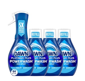 Dawn Platinum Powerwash Dish Spray, Dish <b>Soap</b> <b>Liquid</b>, Fresh Scent Bundle, 1 Spray (16oz) + 3 Refills (16oz each)(Pack of 4) - Product Image 3