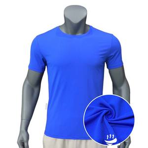 Camisetas de manga corta de verano de corte regular para hombre, ropa de hombre de Color azul, camisetas de talla grande, servicio OEM, algodón, poliéster, cuello redondo - Product Image 1