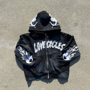 Survêtement à manches longues lavé à l'acide vendu directement en usine Nouvelle conception de poches Survêtements à manches longues pour hommes - Product Image 4