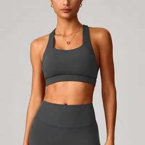 Soutien-gorge de sport pour femme, léger, à séchage rapide, à maintien élevé, sans dos, avec logo personnalisé, pour la course à pied, l'entraînement, la salle de sport, le fitness, le yoga - Product Image 6