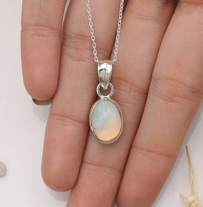 จี้โอปอลสปินเนอร์ทำด้วยมือสีเงิน925จี้925หินแข็งประทับของขวัญแต่งงานจี้คลาสสิกเครื่องประดับที่สมบูรณ์แบบ - Product Image 4