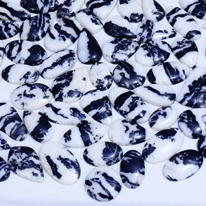 100% naturel zèbre jaspe lâche pierres précieuses mélange forme et taille jaspe Cabochon pierres précieuses en vrac Lot pour la fabrication de bijoux - Product Image 1
