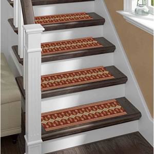 Tapis imprimé au design Kilim, motif ethnique, Navajo, moderne, pour marches d'escalier, Gobelin - Product Image 4