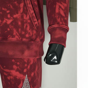 Conjunto Deportivo de Invierno para Hombre, Sudadera con Capucha 100% Algodón, Tie Dye, Bordado 3D, MOQ Bajo, Talla Grande - Product Image 6