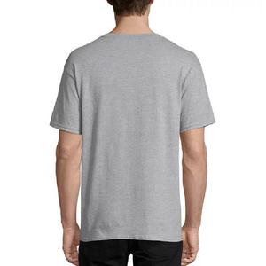 เสื้อยืดผู้ชายคุณภาพสูง 100% ผ้าฝ้าย ไซส์ใหญ่ ลวดลายเรียบแบบย้อมสีเอซิด น้ำหนัก 200 กรัม ผ้าถัก ขายส่ง - Product Image 3