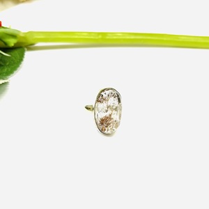 925 Sterling Silver Bohemian Statement Ring Handmade Natural Garden Quartz Gemstone Silver Ring - Product Image 5